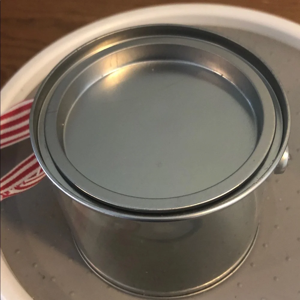 ADORABLE MINI CLEAR PLASTIC DECORATIVE PAINT CAN